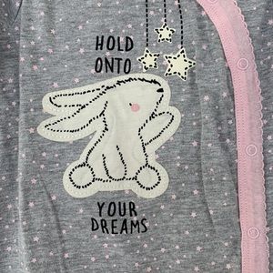 Gerber Baby Hold Onto Your Dreams Bunny Rabbit Sleep N Play Size 3-6 Months NWT
